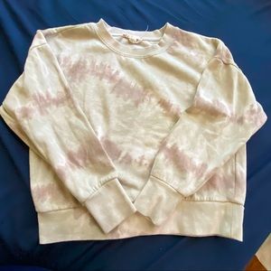 Tie Dye Crop Crew Neck